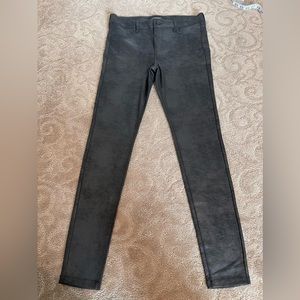 Liverpool Black Coated Leggings Size 8